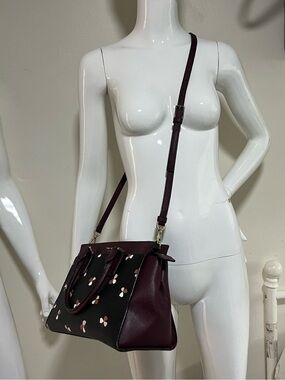 Kate Spade New York Ditsy Buds Cameron Medium Leather Satchel